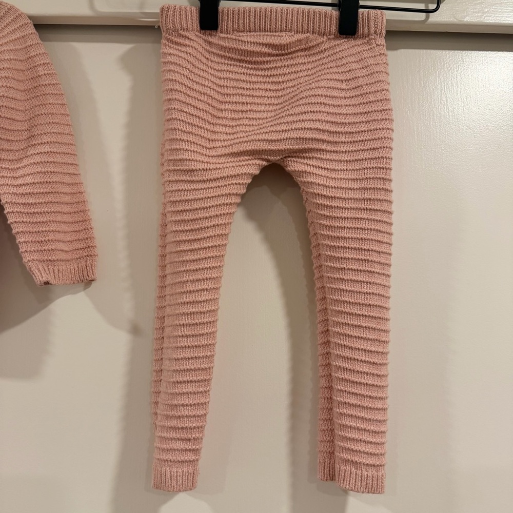 Petite Maison x Nono Knit Baby Cardigan &‎ Leggings Set - Dusty Pink - Picture 4 of 8